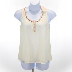 41 Hawthorn Stitch Fix Sleeveless Beaded Blouse